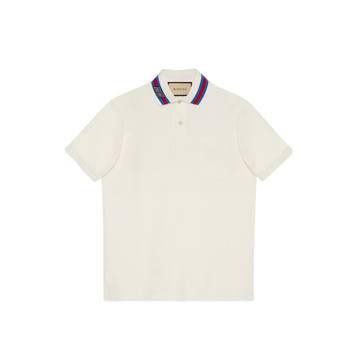 Gucci Cotton Piquet Polo with Square GG