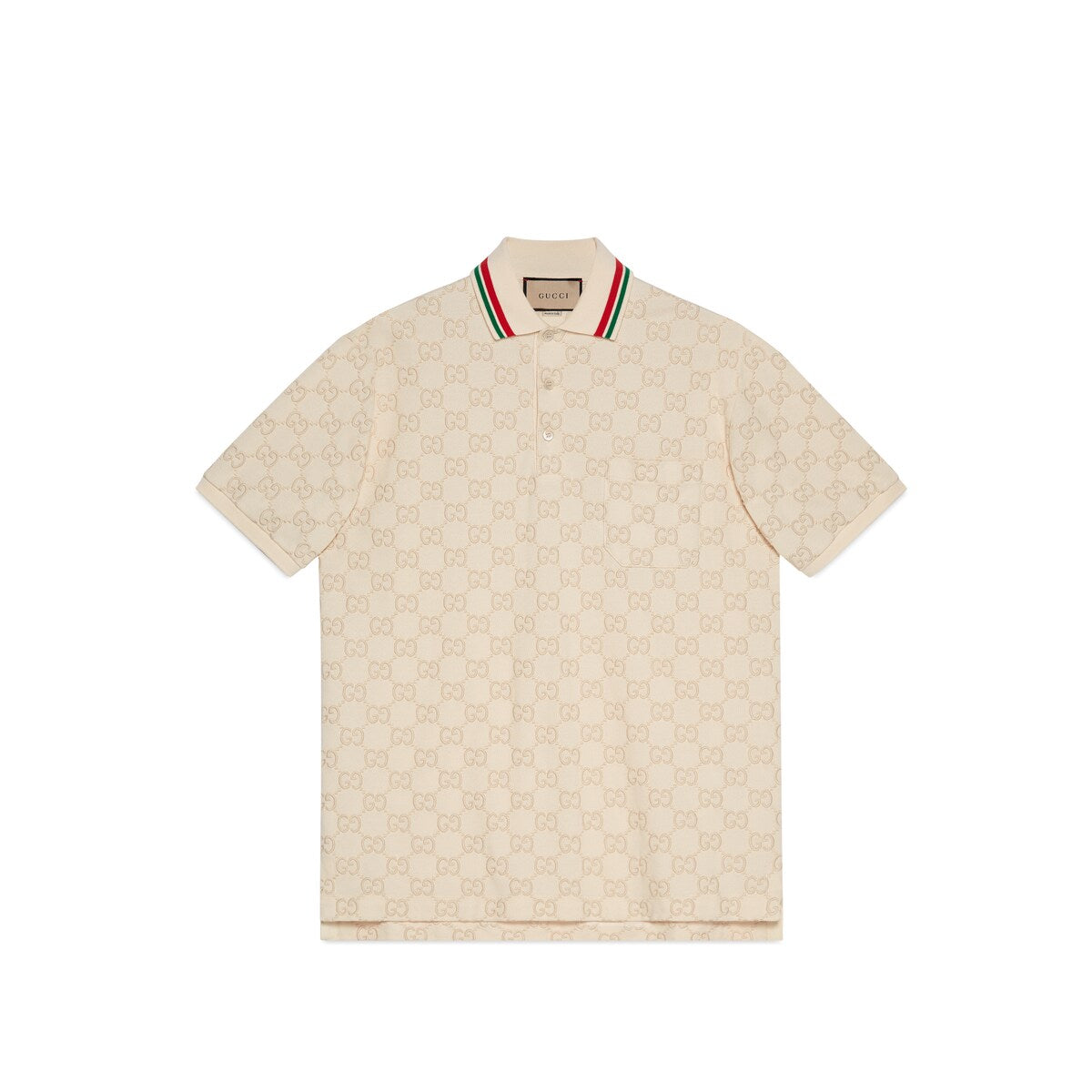 Gucci Cotton Piquet Polo with GG