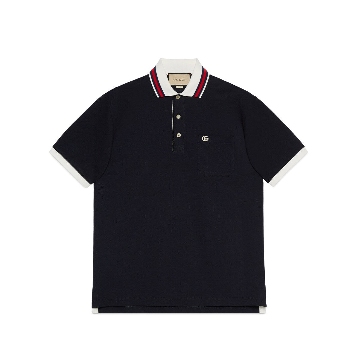 Gucci Cotton Piquet Polo with Double G