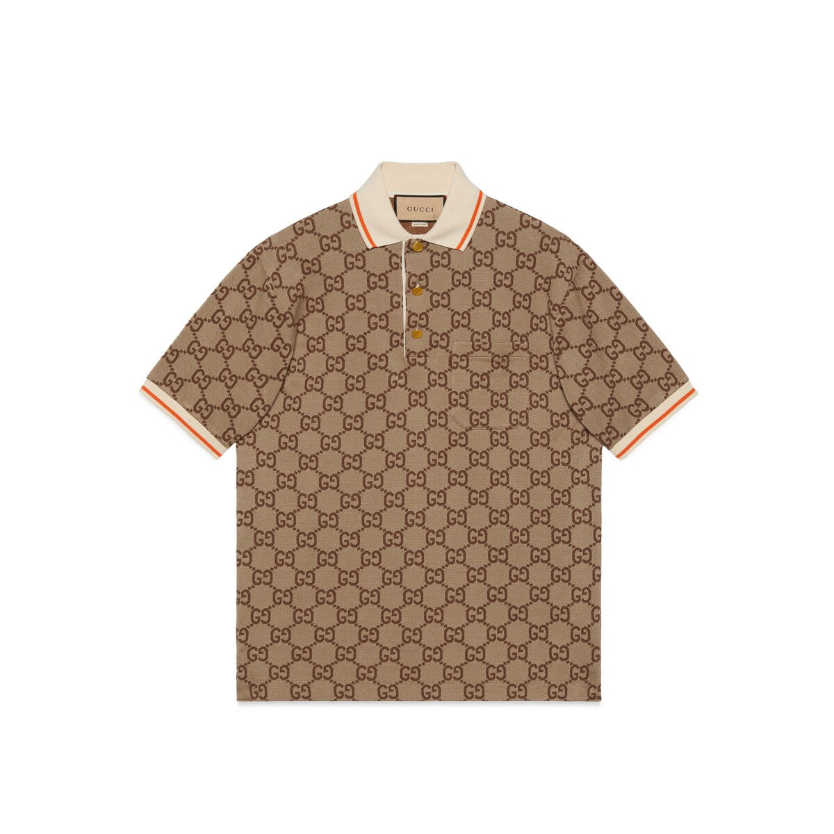 Gucci GG Cotton Silk Polo Shirt