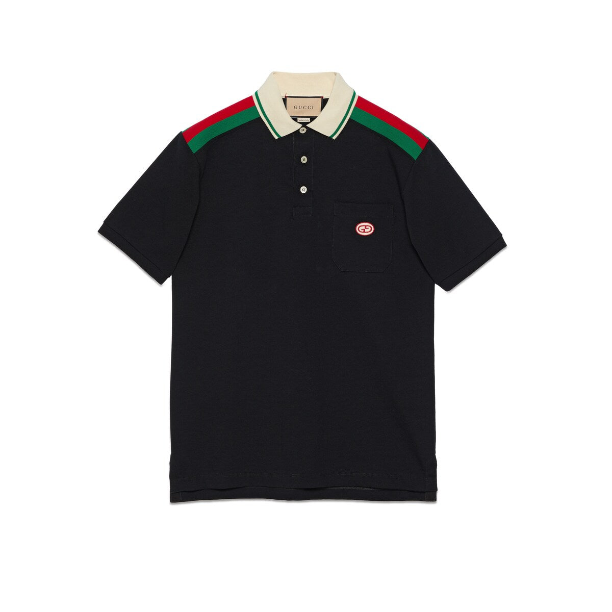 Gucci Cotton Polo with Interlocking G