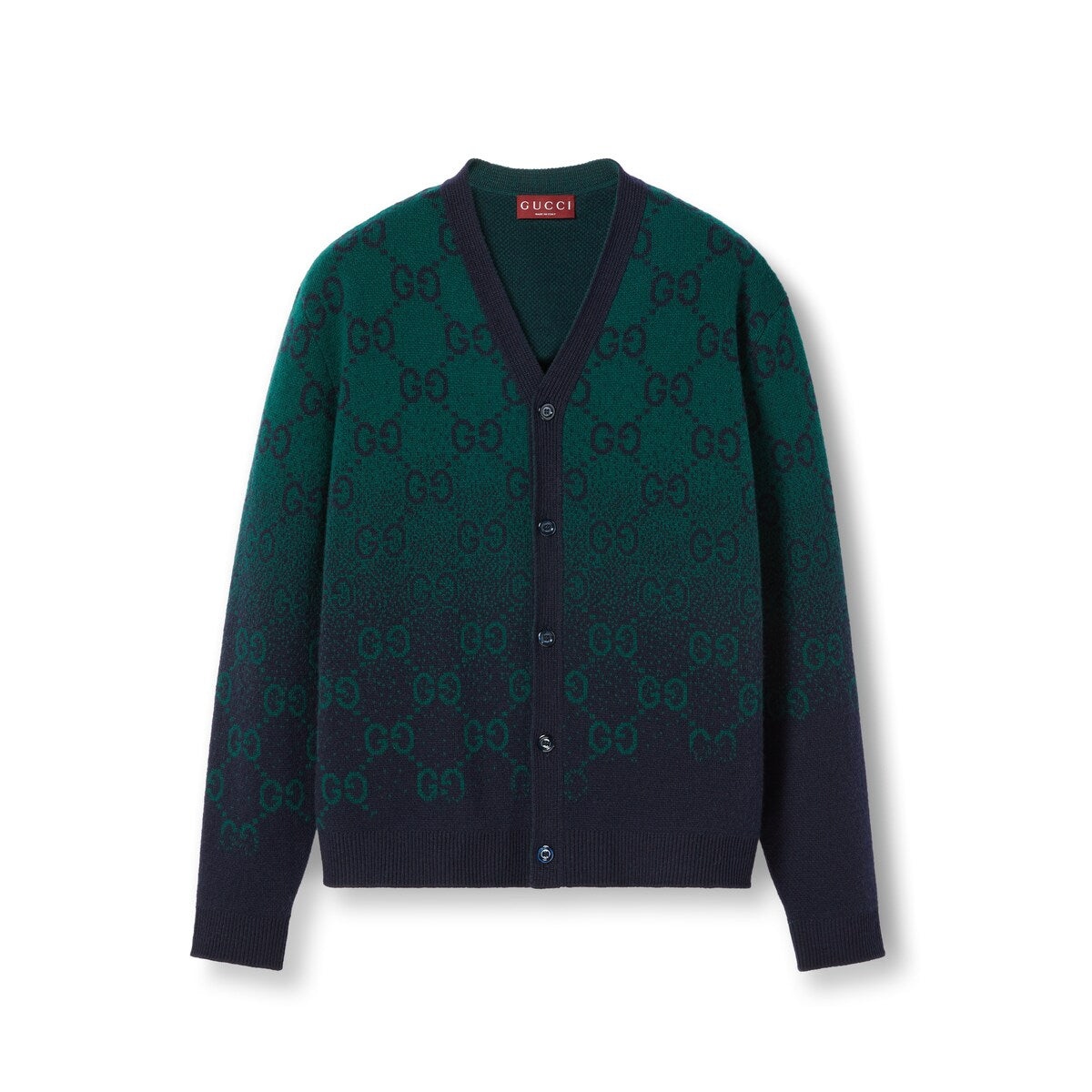 Gucci GG Degradé Wool Jacquard Cardigan