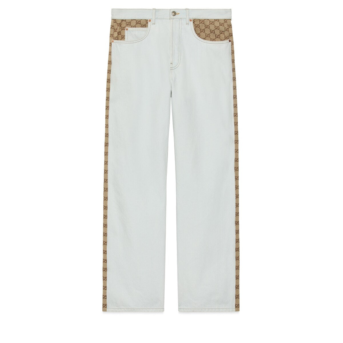 Gucci Washed Organic Denim Trouser with GG