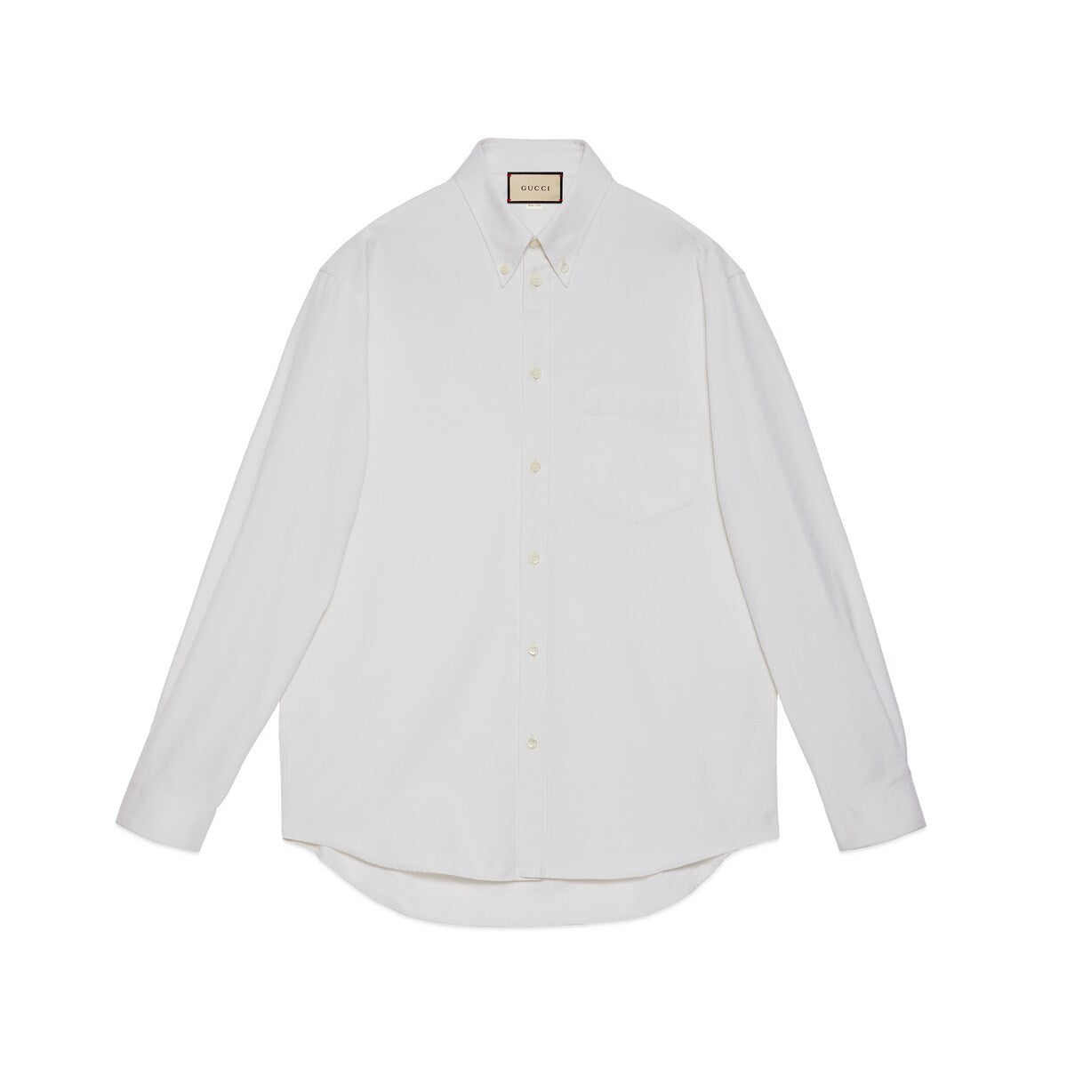 Gucci Oxford Cotton Shirt with Embroidery