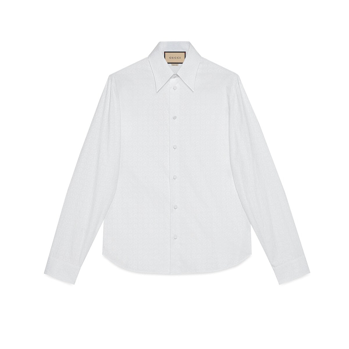 Gucci Horsebit Jacquard Cotton Shirt