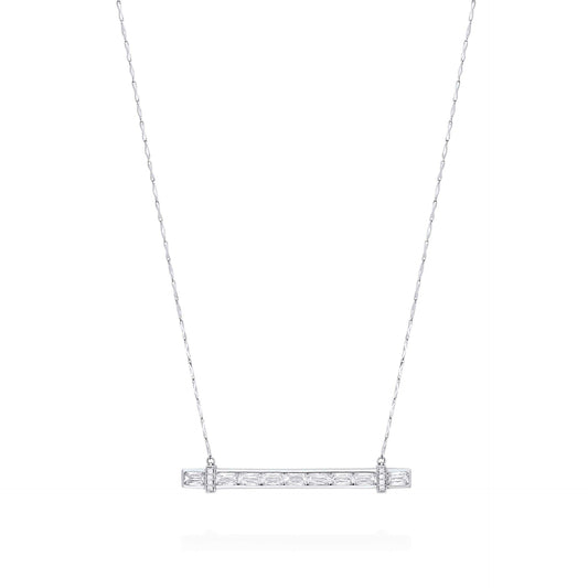 Trapeze Ashoka Diamond Pendant Necklace