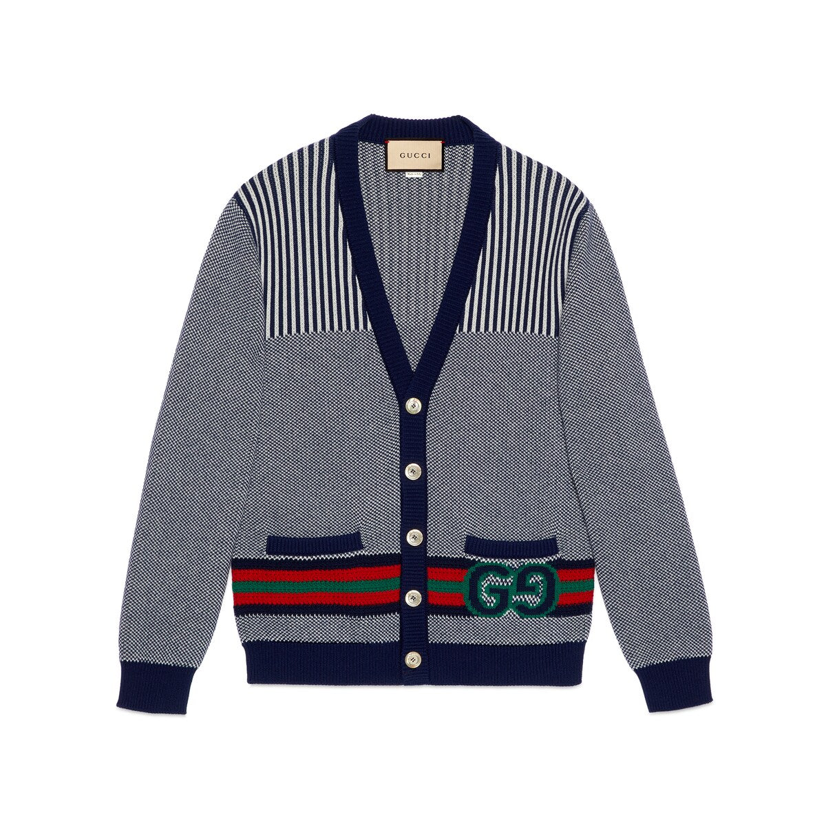 Gucci Cotton Wool Cardigan with GG