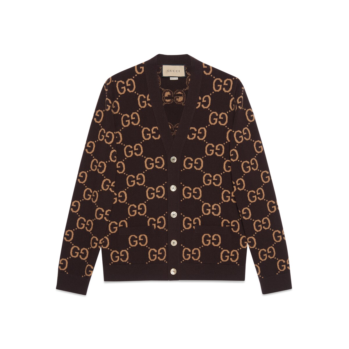 Gucci GG Wool Jacquard Cardigan