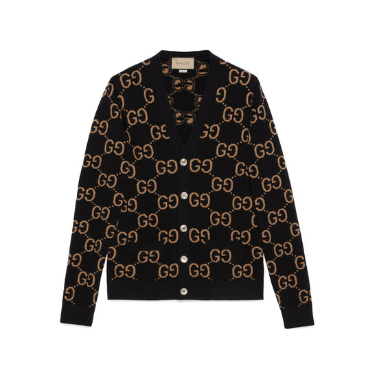 Gucci GG Wool Jacquard Cardigan