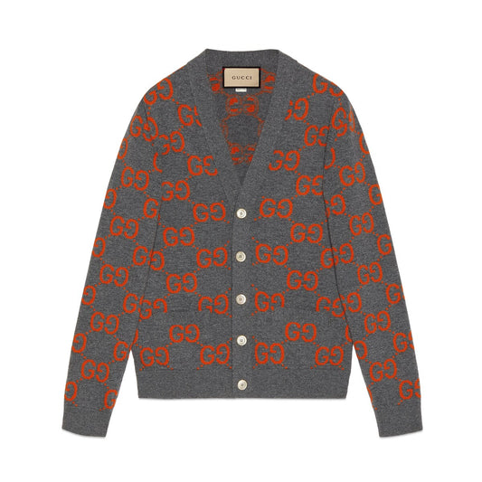 Gucci GG Wool Jacquard Cardigan