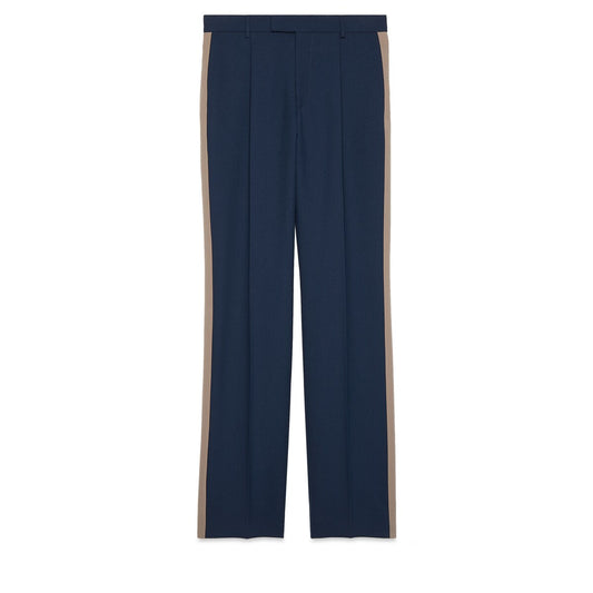 Gucci Fluid Drill Trousers with Side Stripes