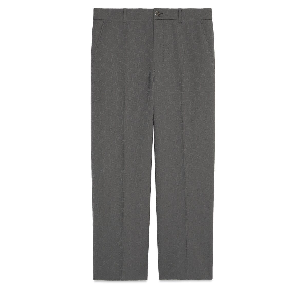 Gucci GG Polyester Trousers with Web Label