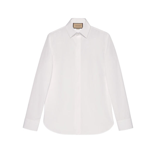 Gucci Cotton Poplin Shirt with Double G