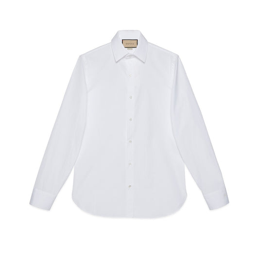 Gucci Cotton Poplin Shirt with Double G