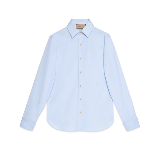 Gucci Cotton Poplin Shirt with Double G