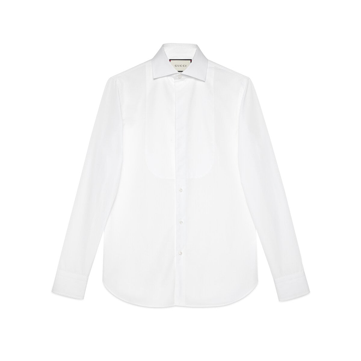 Gucci Sea Island Cotton Plastron Shirt