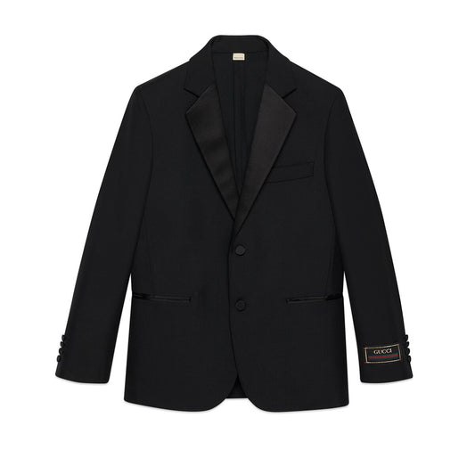 Gucci Wool Twill Jacket with Interlocking G