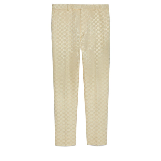 Gucci GG Cotton Viscose Formal Trouser