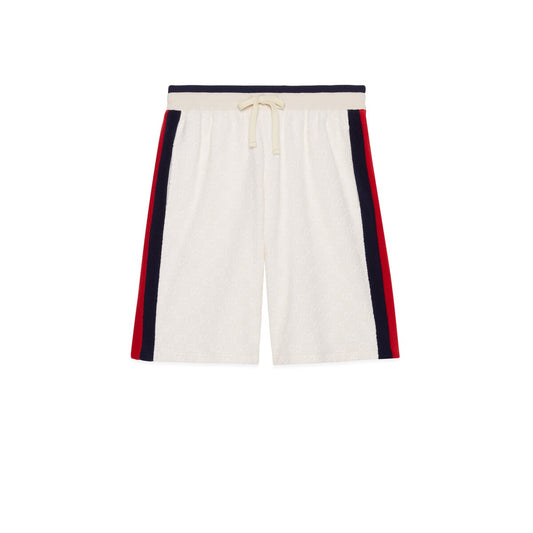 Gucci GG Cotton Terry Cloth Shorts with Web