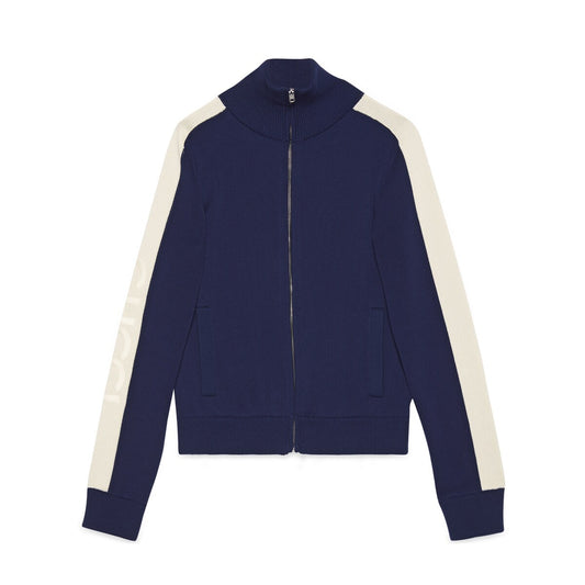 Gucci Cotton Knit zip Bomber Jacket