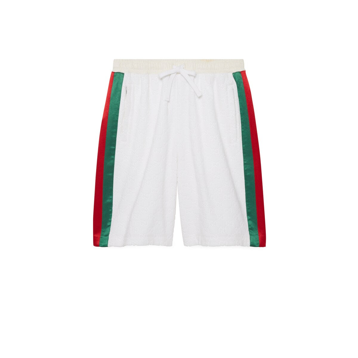 Gucci GG Cotton Terry Cloth Shorts with Web Detail