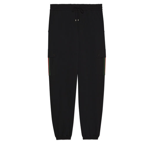 Gucci Cotton Jersey Jogging Trouser with Web