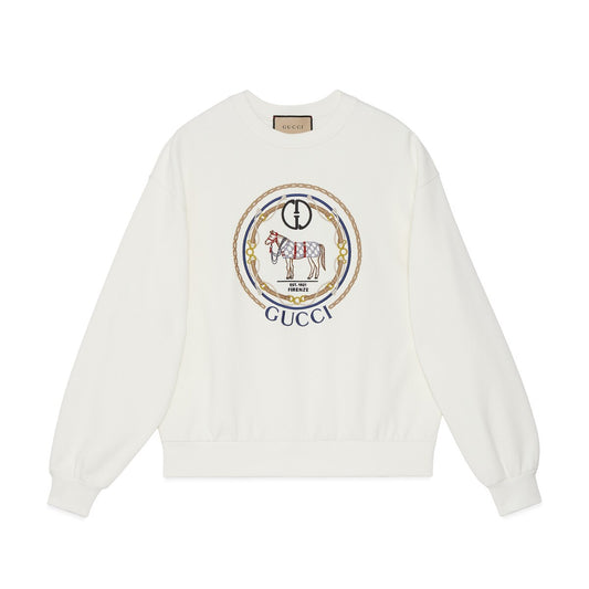 Gucci Cotton Jersey Sweatshirt with Embroidery