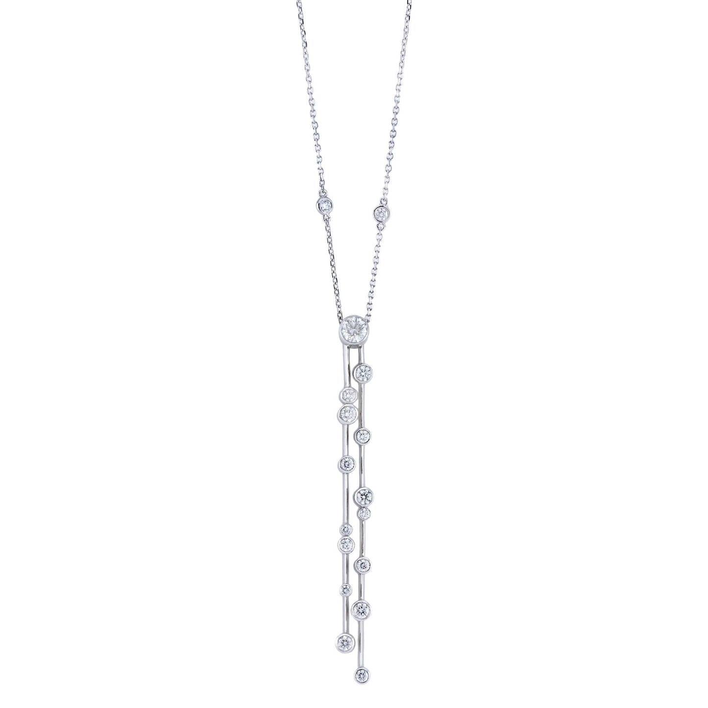 Raindance Double Drop Diamond Pendant