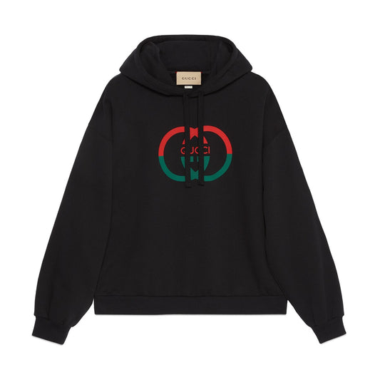 Gucci Cotton Jersey Printed Hooded Sweatshirt