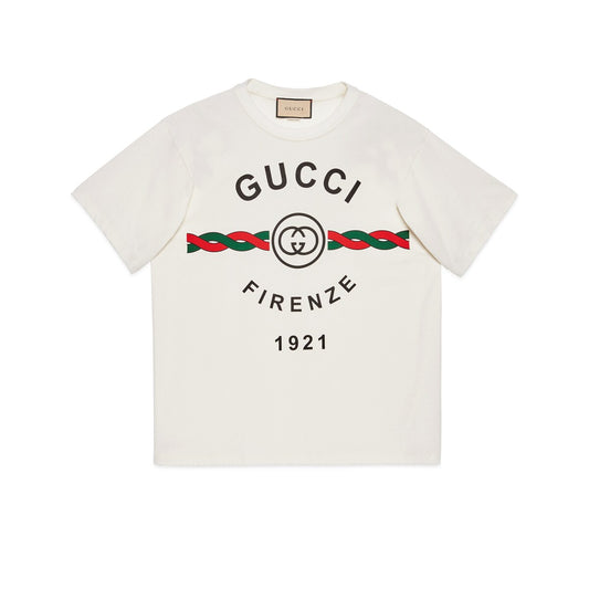 Gucci Cotton Jersey 'Gucci Firenze 1921' T-shirt