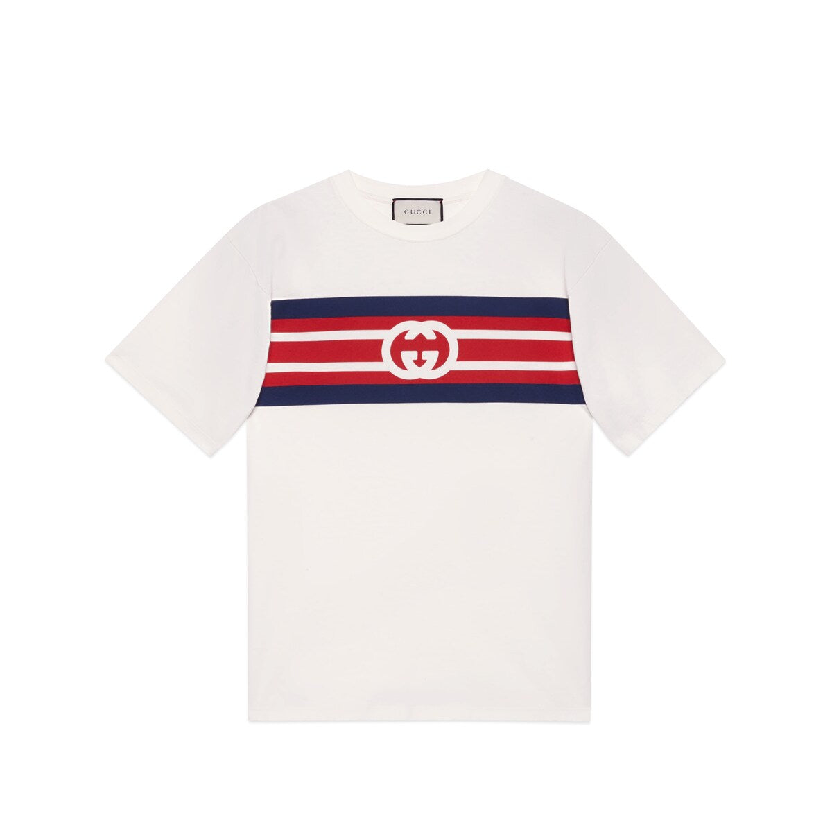 Gucci Interlocking G Stripe Print T-shirt