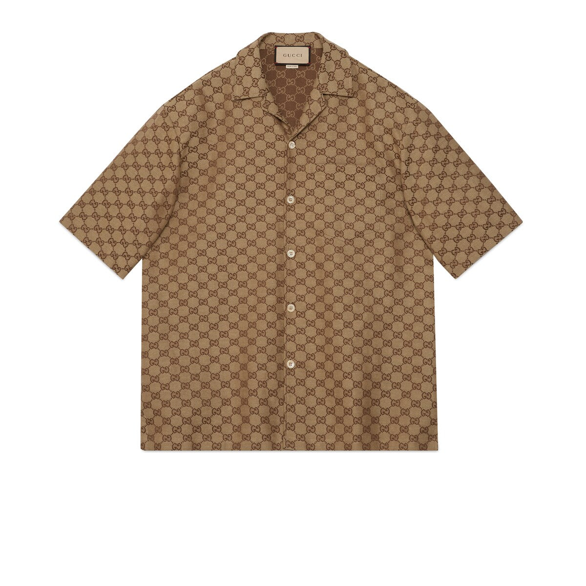 Gucci GG Linen Blend Canvas Shirt