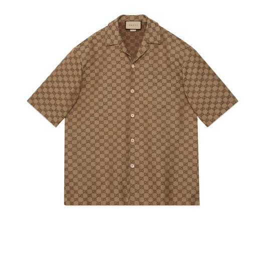 Gucci GG Linen Blend Canvas Shirt