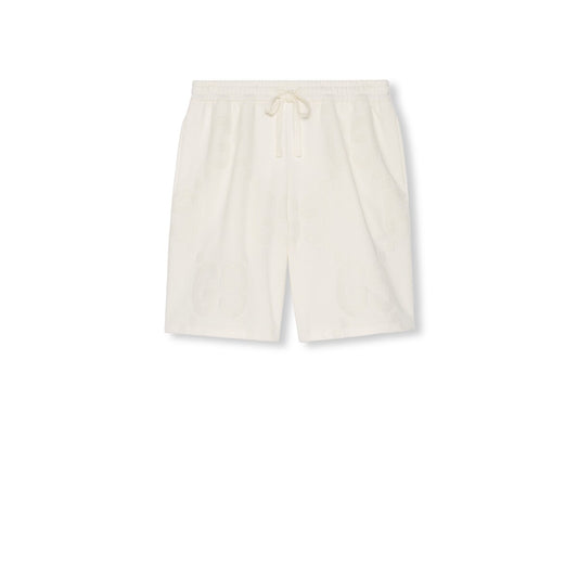 Gucci GG Flocked Print Cotton Shorts