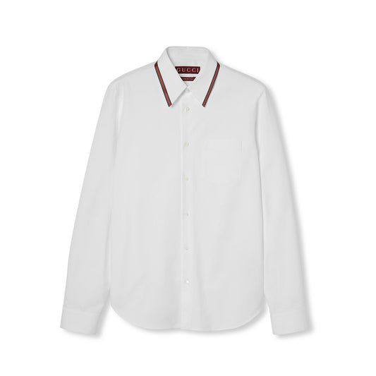 Gucci Oxford Cotton Shirt with Web