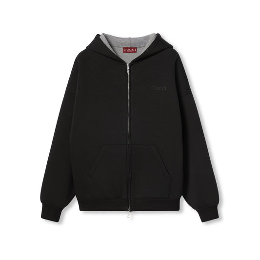 Gucci Viscose Jersey Hooded Sweatshirt