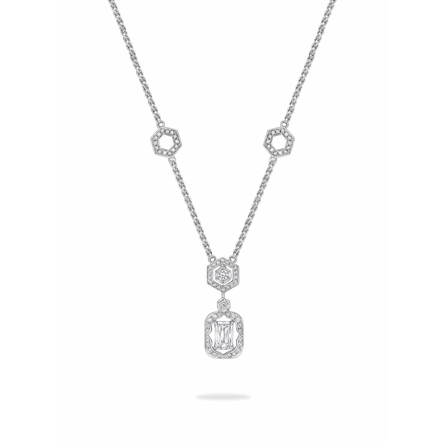 Mosaic Ashoka Diamond Pendant