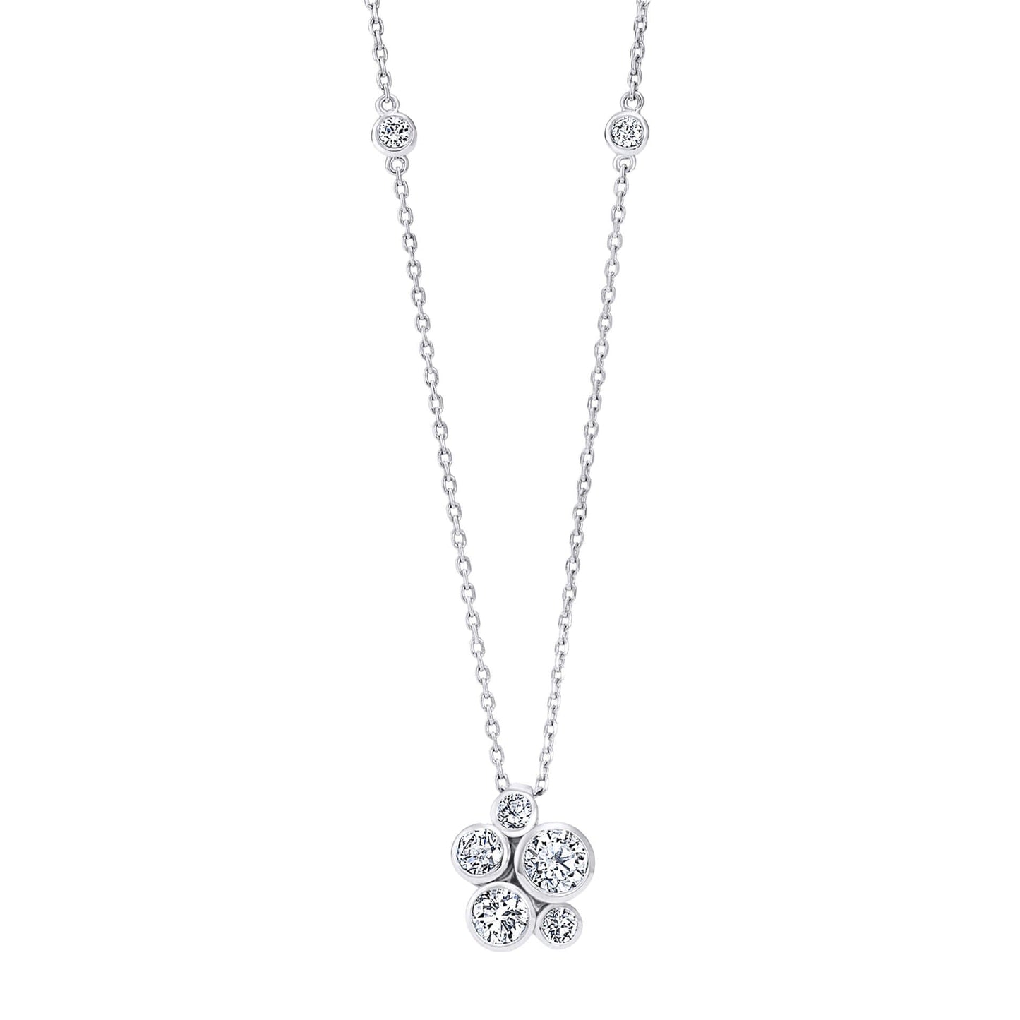 Raindance Diamond Cluster Pendant