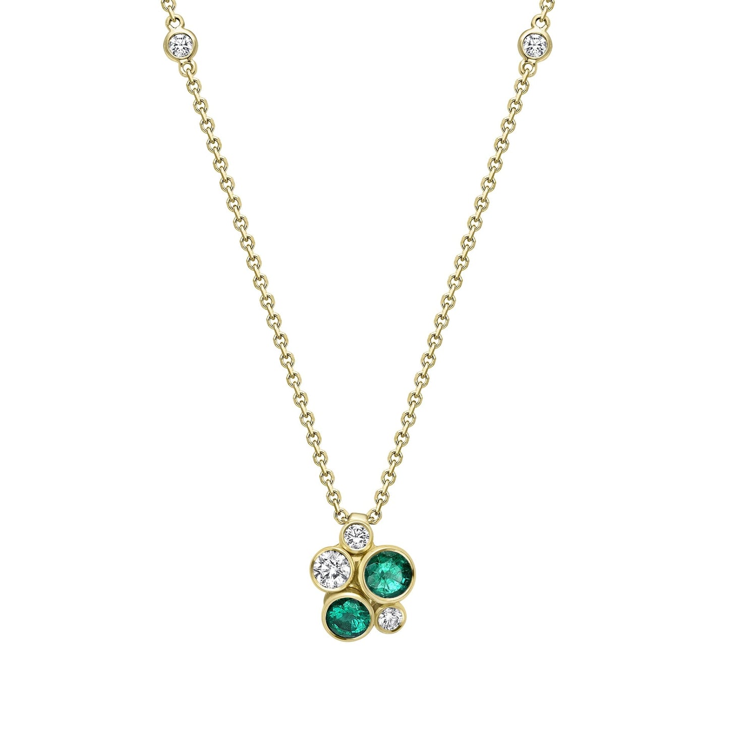 Raindance Emerald Cluster Pendant