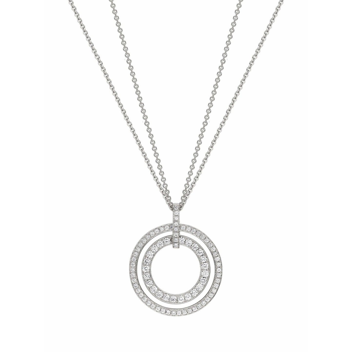 Roulette Double Diamond Pendant