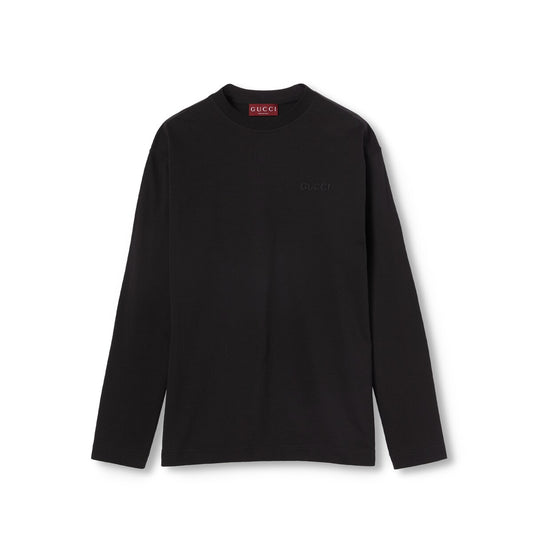 Gucci Cotton Jersey Long Sleeve T-shirt