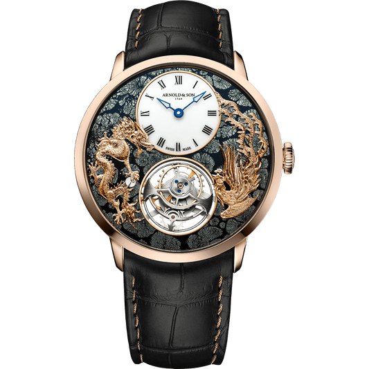 Ultrathin Tourbillon Red Gold “Dragon & Phoenix” Watch