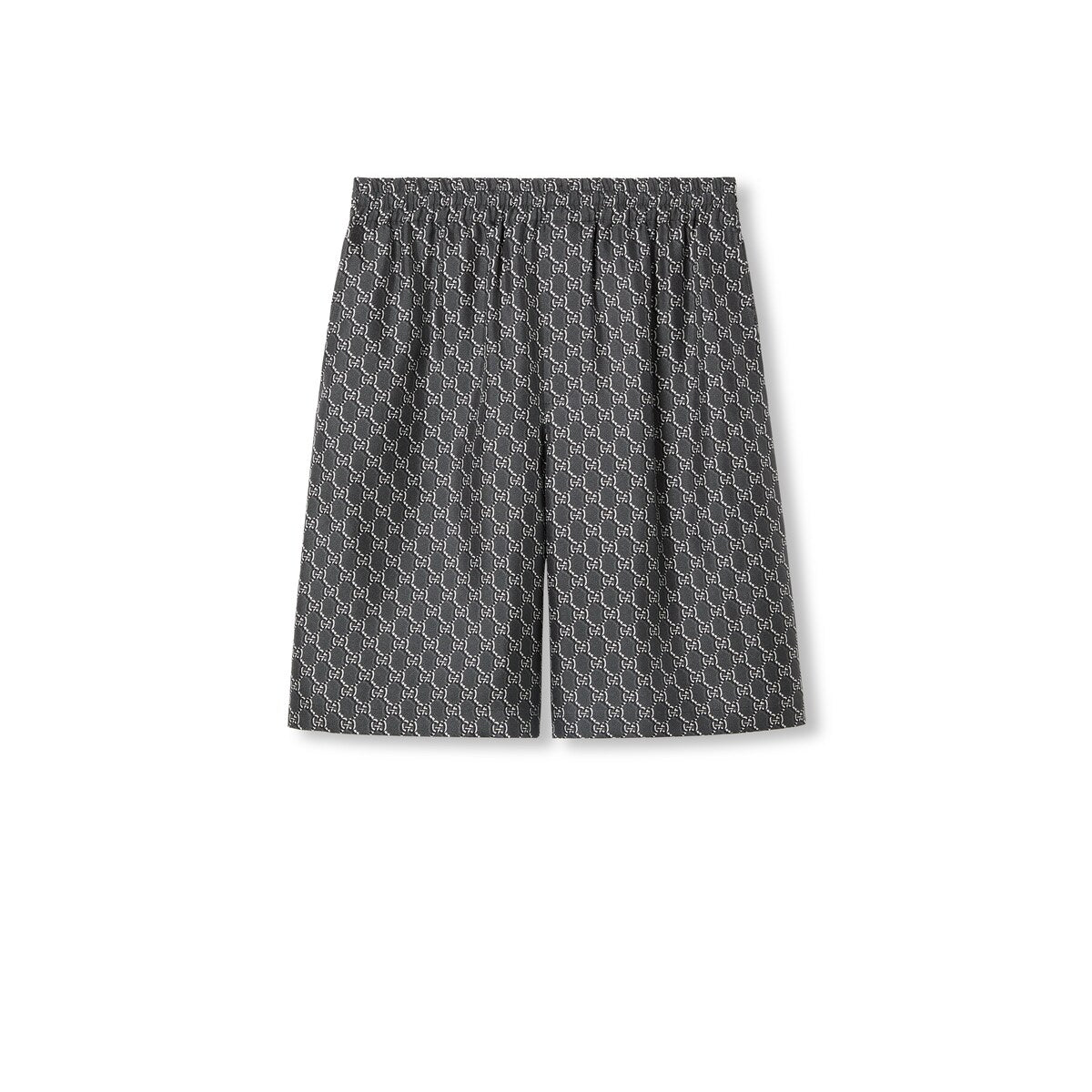 Gucci Silk Twill Shorts with GG Shadow