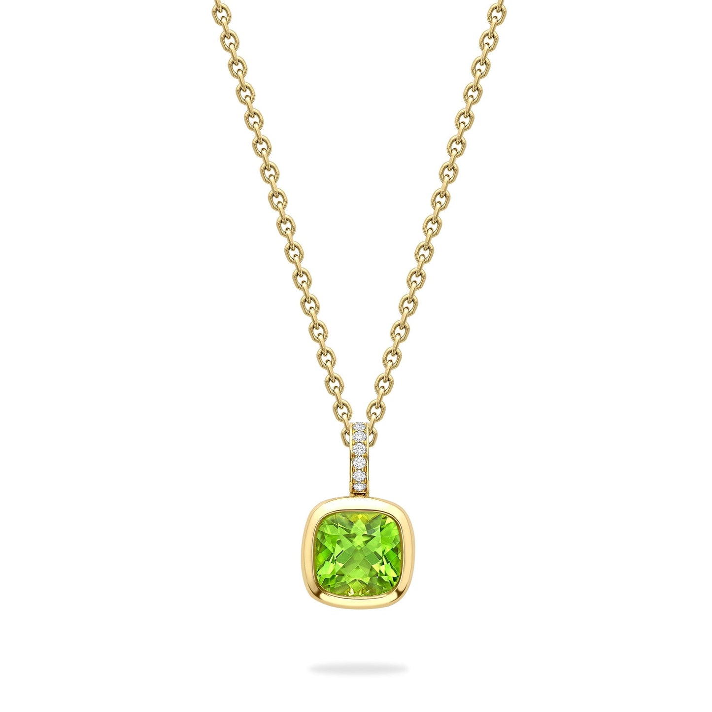 Florentine Dolce Vita Cushion Peridot Pendant