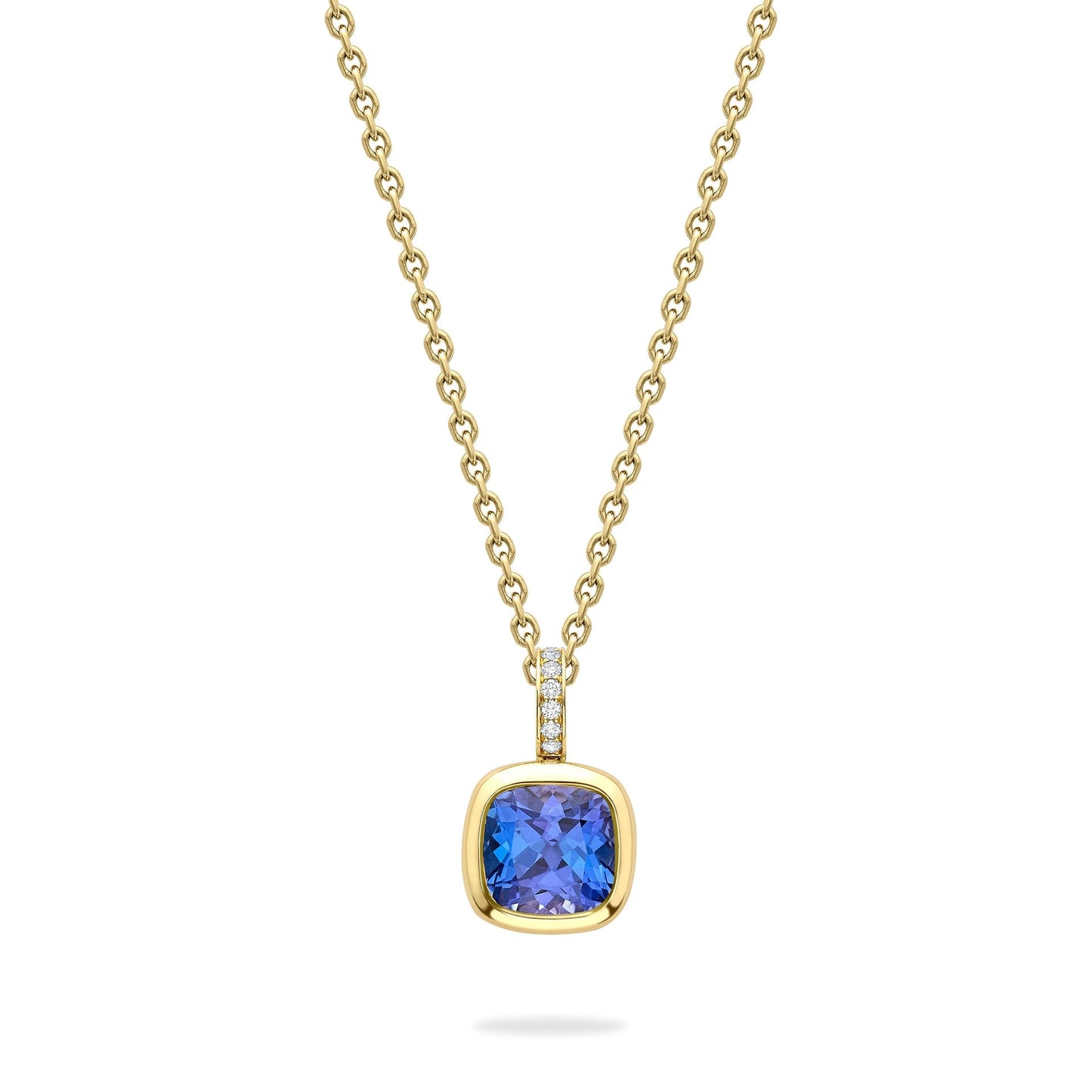 Florentine Dolce Vita Cushion Tanzanite Pendant