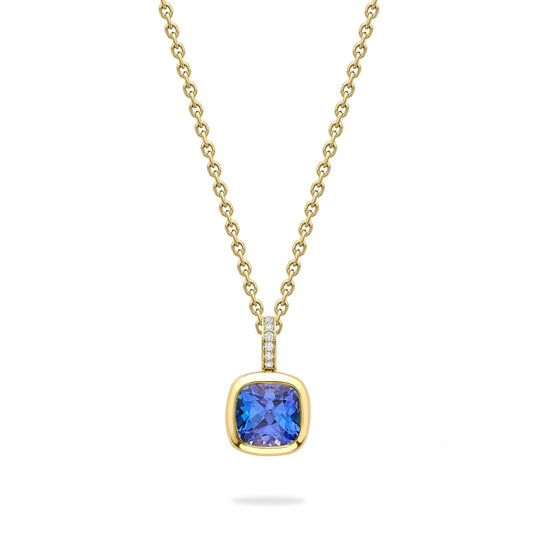 Florentine Dolce Vita Cushion Tanzanite Pendant