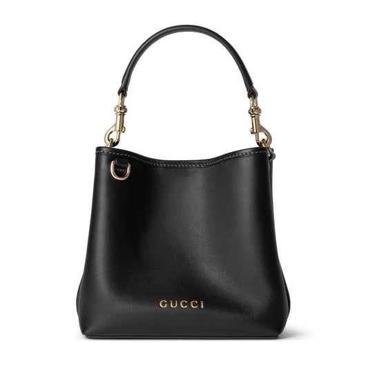 Gucci GG Emblem Mini Bucket Bag