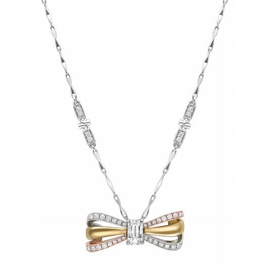 Ribbons Ashoka Diamond Pendant