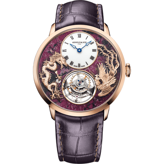 Ultrathin Tourbillon Red Gold “Dragon & Phoenix” Watch