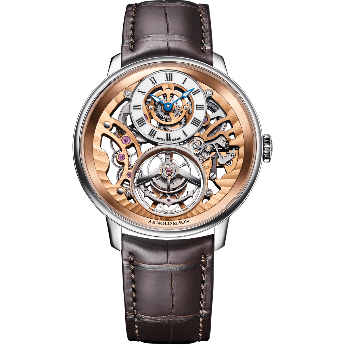 Ultrathin Tourbillon Skeleton Platinum Watch